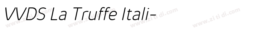 VVDS La Truffe Itali字体转换